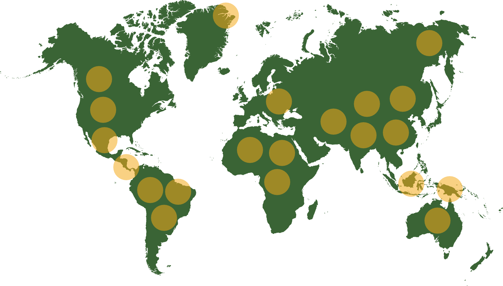 Where we Work mapa