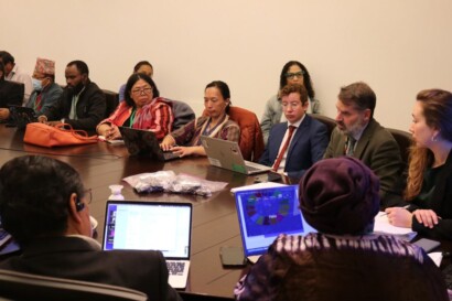 FAO and IIFB meeting at COP16.2. Credits: Alice Mathew for IIFB