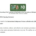 Declaración de apertura del IIFB en la COP17